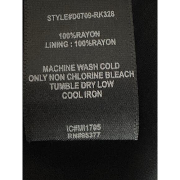 Sanctuary‎ Women’s Black Burgundy & White Sundress Size L Summer Dress - Picture 15 of 16